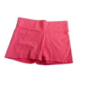 Victoria's Secret Love pink shorts sz M fitted stretchy cute Y2K old school VS
